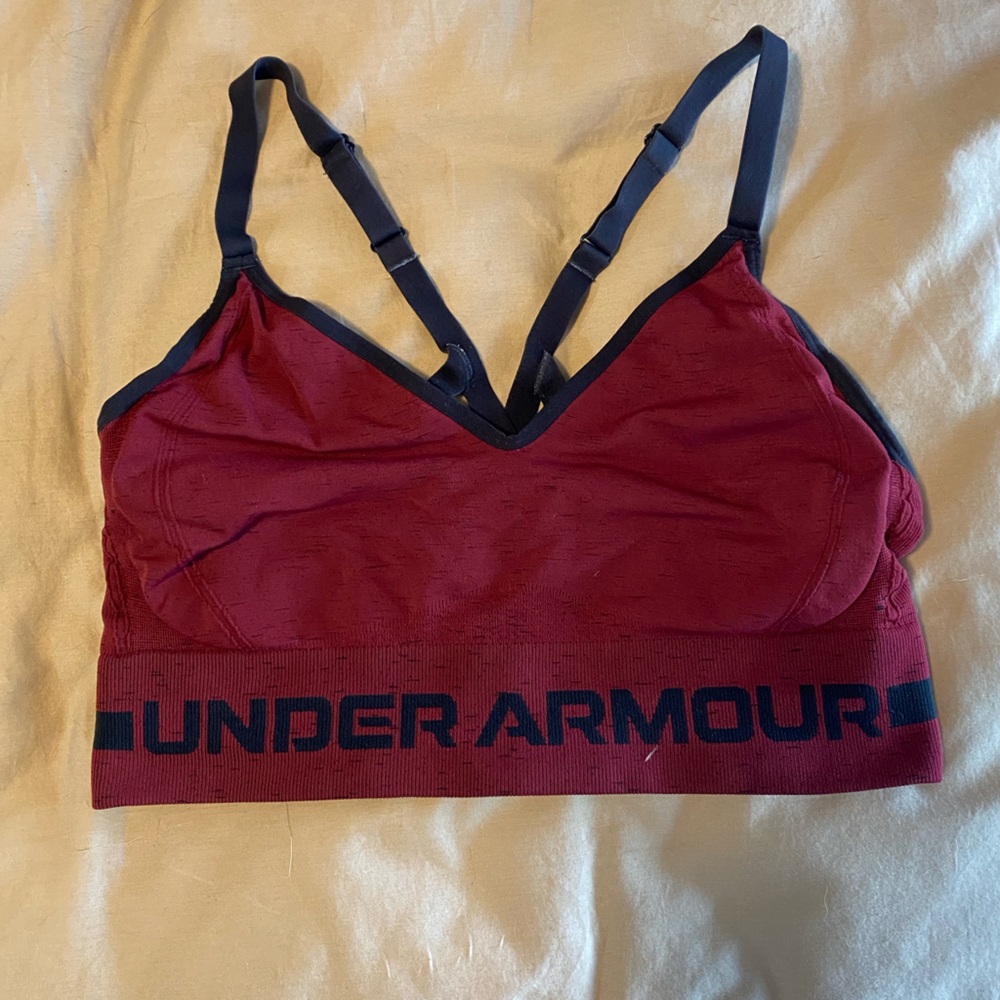 Under Armour maroon Sports Bra